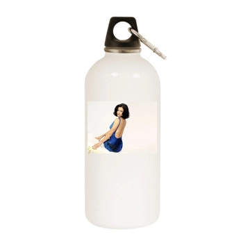 Courteney Cox White Water Bottle With Carabiner