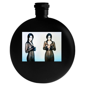 Courteney Cox Round Flask