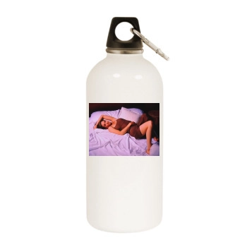 Courteney Cox White Water Bottle With Carabiner