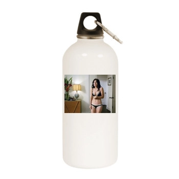 Courteney Cox White Water Bottle With Carabiner