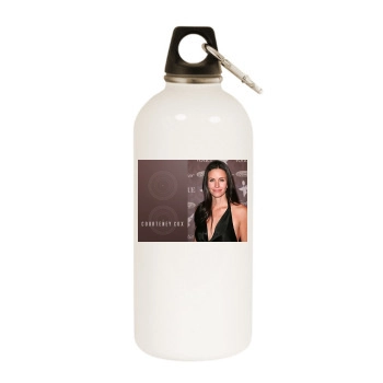 Courteney Cox White Water Bottle With Carabiner