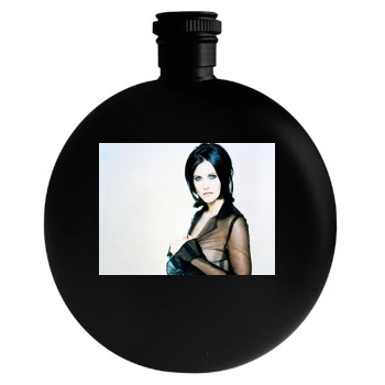 Courteney Cox Round Flask