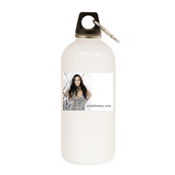 Courteney Cox White Water Bottle With Carabiner