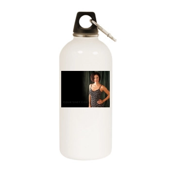 Courteney Cox White Water Bottle With Carabiner