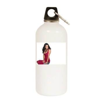 Courteney Cox White Water Bottle With Carabiner