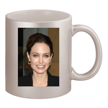 Angelina Jolie 11oz Metallic Silver Mug