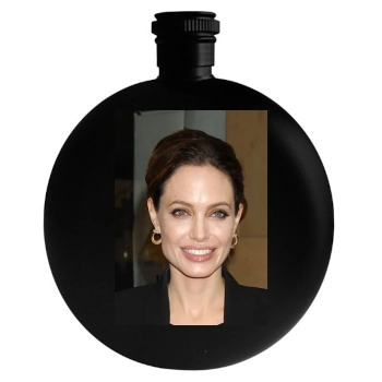 Angelina Jolie Round Flask