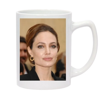 Angelina Jolie 14oz White Statesman Mug