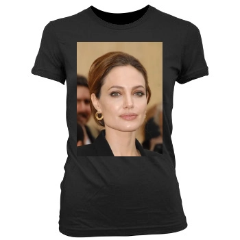 Angelina Jolie Women's Junior Cut Crewneck T-Shirt