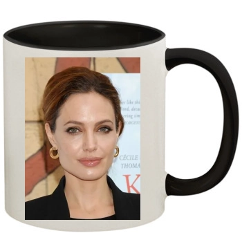 Angelina Jolie 11oz Colored Inner & Handle Mug