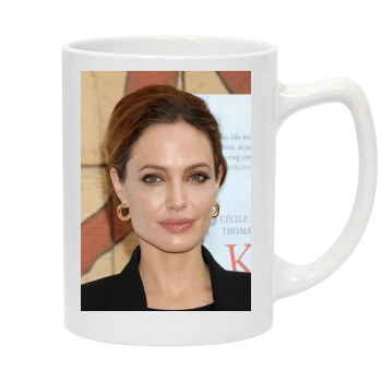 Angelina Jolie 14oz White Statesman Mug