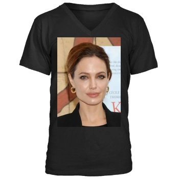 Angelina Jolie Men's V-Neck T-Shirt