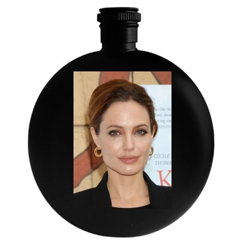 Angelina Jolie Round Flask