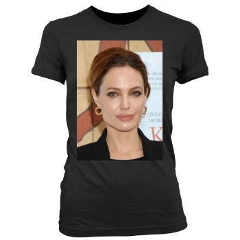 Angelina Jolie Women's Junior Cut Crewneck T-Shirt