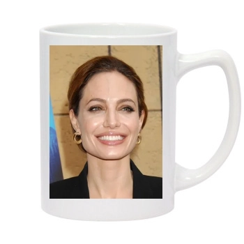 Angelina Jolie 14oz White Statesman Mug