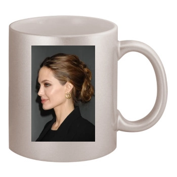 Angelina Jolie 11oz Metallic Silver Mug