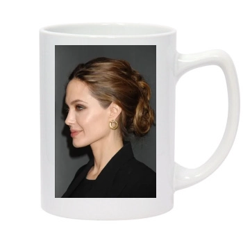 Angelina Jolie 14oz White Statesman Mug