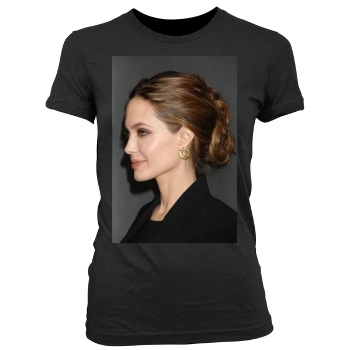 Angelina Jolie Women's Junior Cut Crewneck T-Shirt