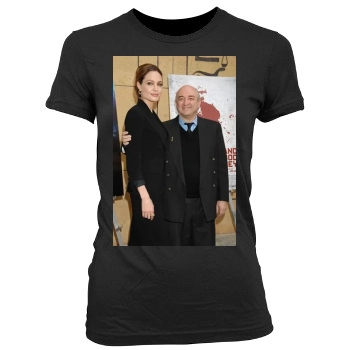 Angelina Jolie Women's Junior Cut Crewneck T-Shirt