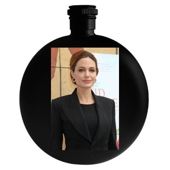 Angelina Jolie Round Flask