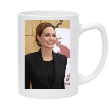 Angelina Jolie 14oz White Statesman Mug