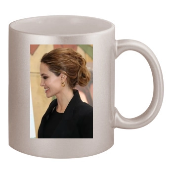 Angelina Jolie 11oz Metallic Silver Mug