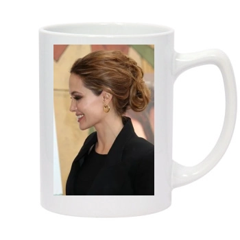 Angelina Jolie 14oz White Statesman Mug