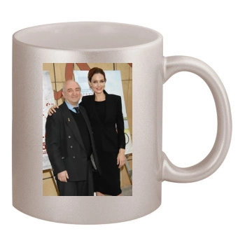 Angelina Jolie 11oz Metallic Silver Mug