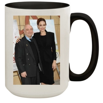 Angelina Jolie 15oz Colored Inner & Handle Mug