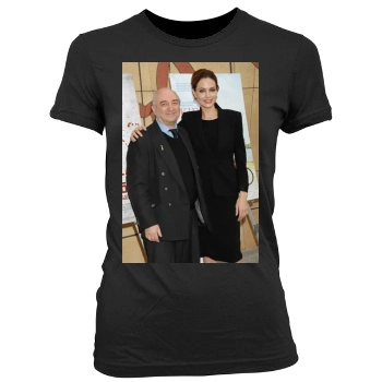 Angelina Jolie Women's Junior Cut Crewneck T-Shirt