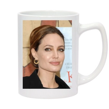 Angelina Jolie 14oz White Statesman Mug