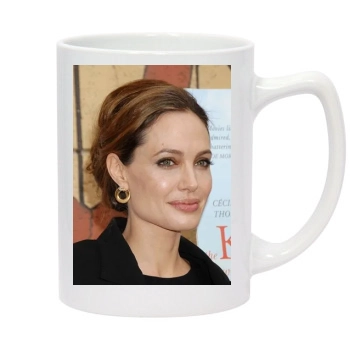 Angelina Jolie 14oz White Statesman Mug