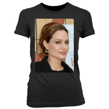 Angelina Jolie Women's Junior Cut Crewneck T-Shirt