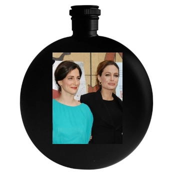 Angelina Jolie Round Flask