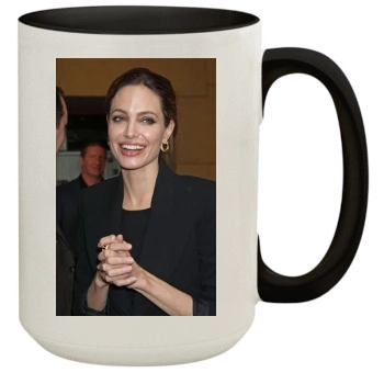 Angelina Jolie 15oz Colored Inner & Handle Mug