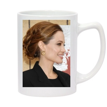 Angelina Jolie 14oz White Statesman Mug