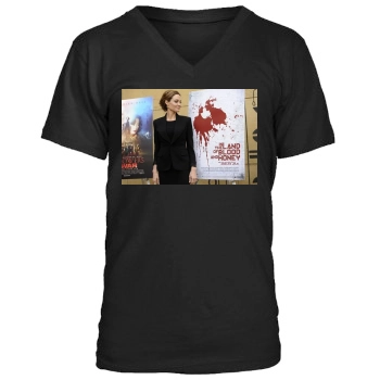 Angelina Jolie Men's V-Neck T-Shirt