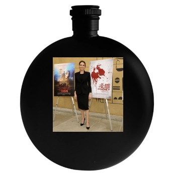 Angelina Jolie Round Flask