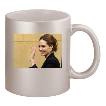 Angelina Jolie 11oz Metallic Silver Mug