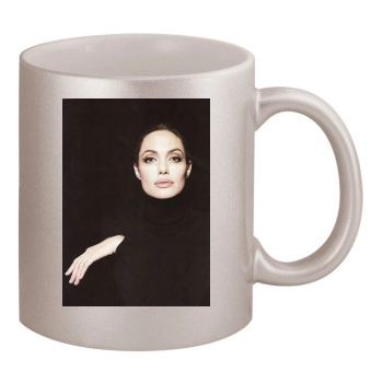 Angelina Jolie 11oz Metallic Silver Mug