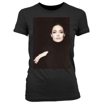 Angelina Jolie Women's Junior Cut Crewneck T-Shirt