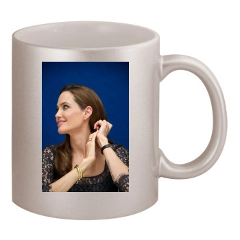 Angelina Jolie 11oz Metallic Silver Mug