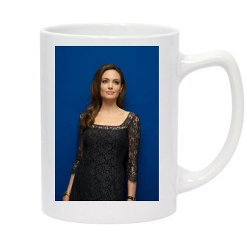 Angelina Jolie 14oz White Statesman Mug