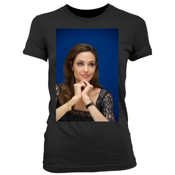 Angelina Jolie Women's Junior Cut Crewneck T-Shirt