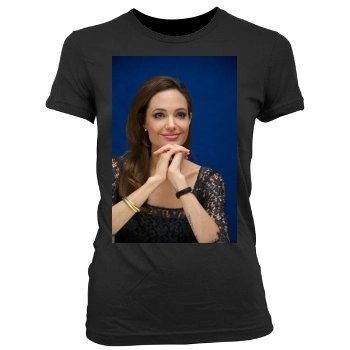 Angelina Jolie Women's Junior Cut Crewneck T-Shirt