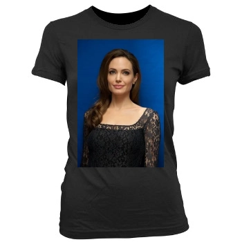 Angelina Jolie Women's Junior Cut Crewneck T-Shirt