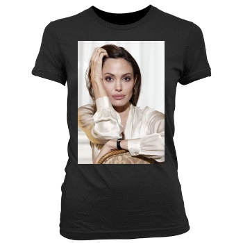 Angelina Jolie Women's Junior Cut Crewneck T-Shirt