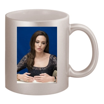 Angelina Jolie 11oz Metallic Silver Mug