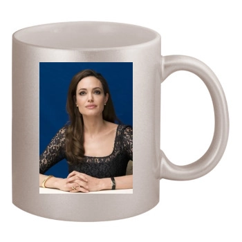 Angelina Jolie 11oz Metallic Silver Mug