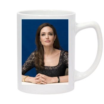 Angelina Jolie 14oz White Statesman Mug